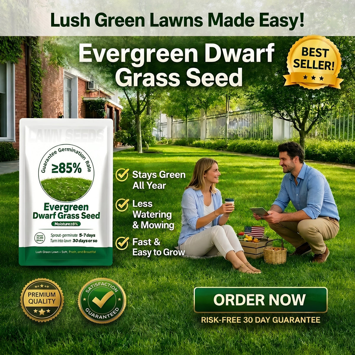 Durable, Vibrant Green All Year