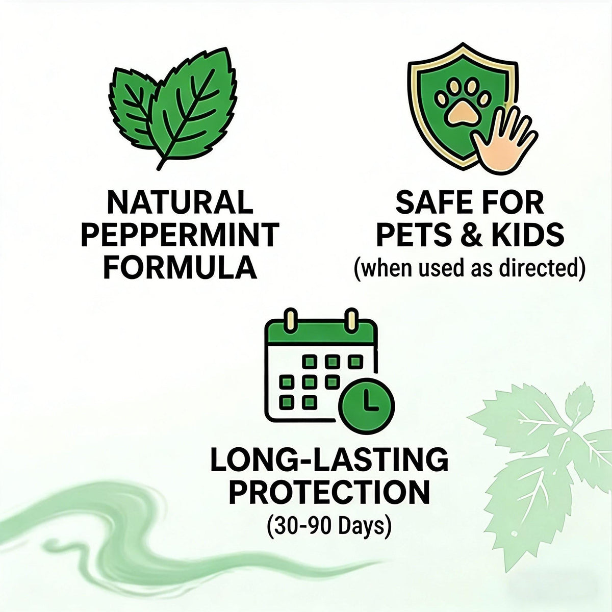 🟢 Natural Peppermint Rodent Repellent Tablets – 10 Pack