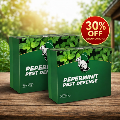 🟢 Natural Peppermint Rodent Repellent Tablets – 10 Pack
