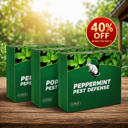 🟢 Natural Peppermint Rodent Repellent Tablets – 10 Pack