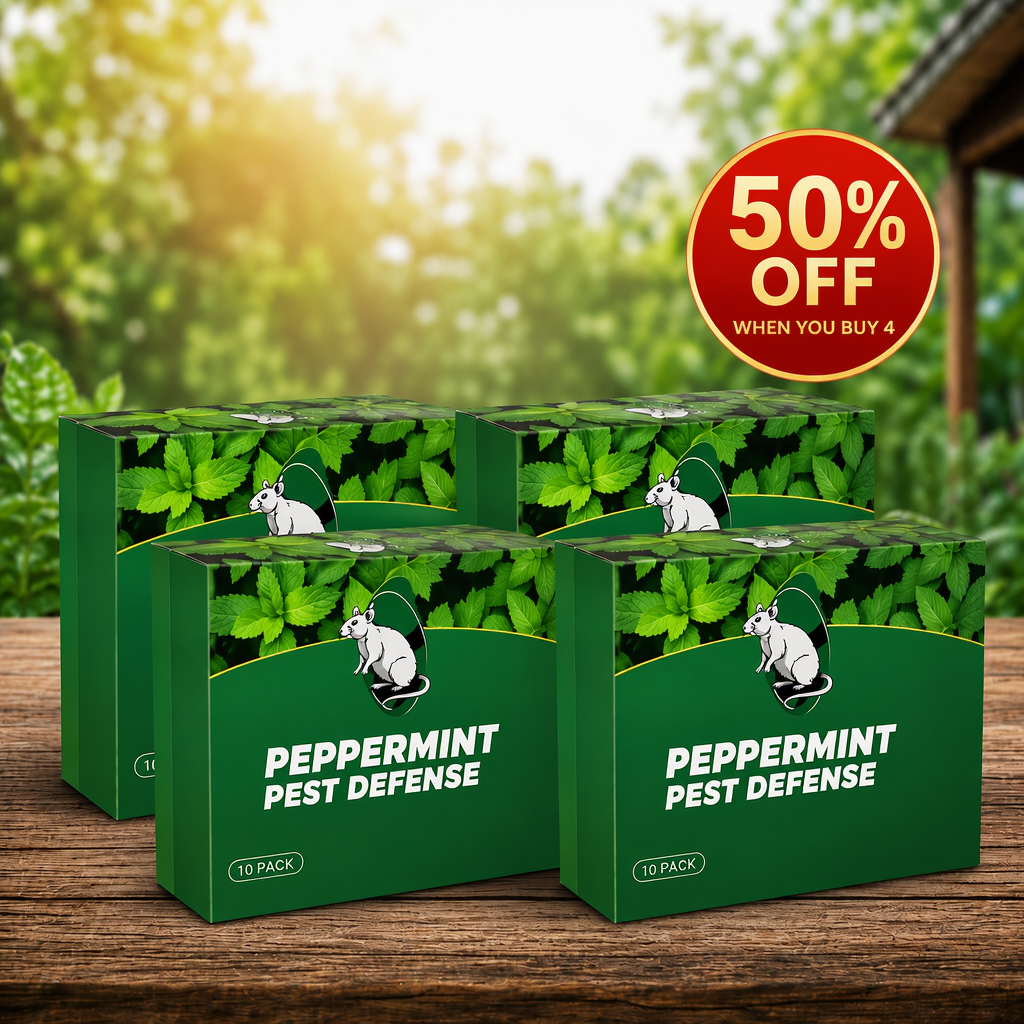 🟢 Natural Peppermint Rodent Repellent Tablets – 10 Pack