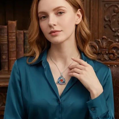 Birthstone Celtic Knot Necklace for Women
