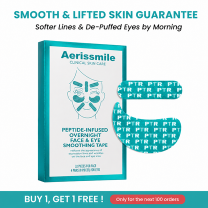 🔥 Peptide-Infused Overnight Face & Eye Smoothing Tape