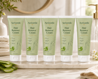 Aerissmile™ Natural Gentle Hair Removal Cream | For Women & Men, Sensitive Skin
