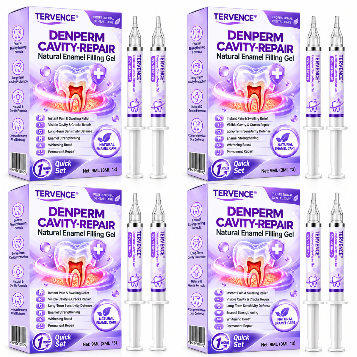 TERVENCE® DenPerm Cavity-Repair Natural Enamel Filling Gel