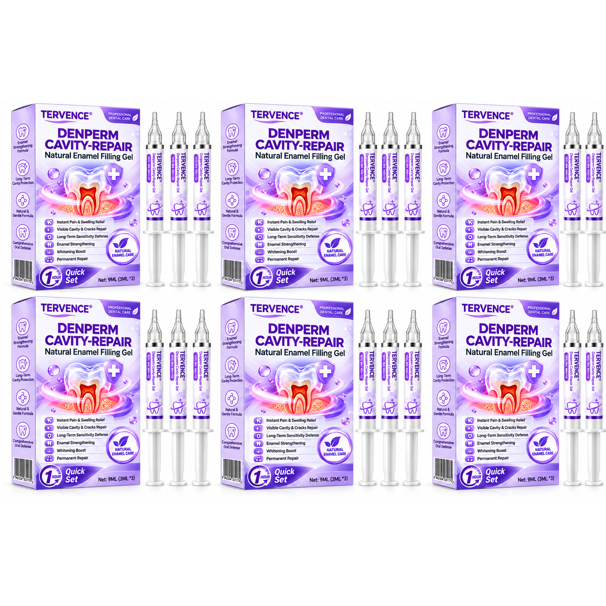 TERVENCE® DenPerm Cavity-Repair Natural Enamel Filling Gel