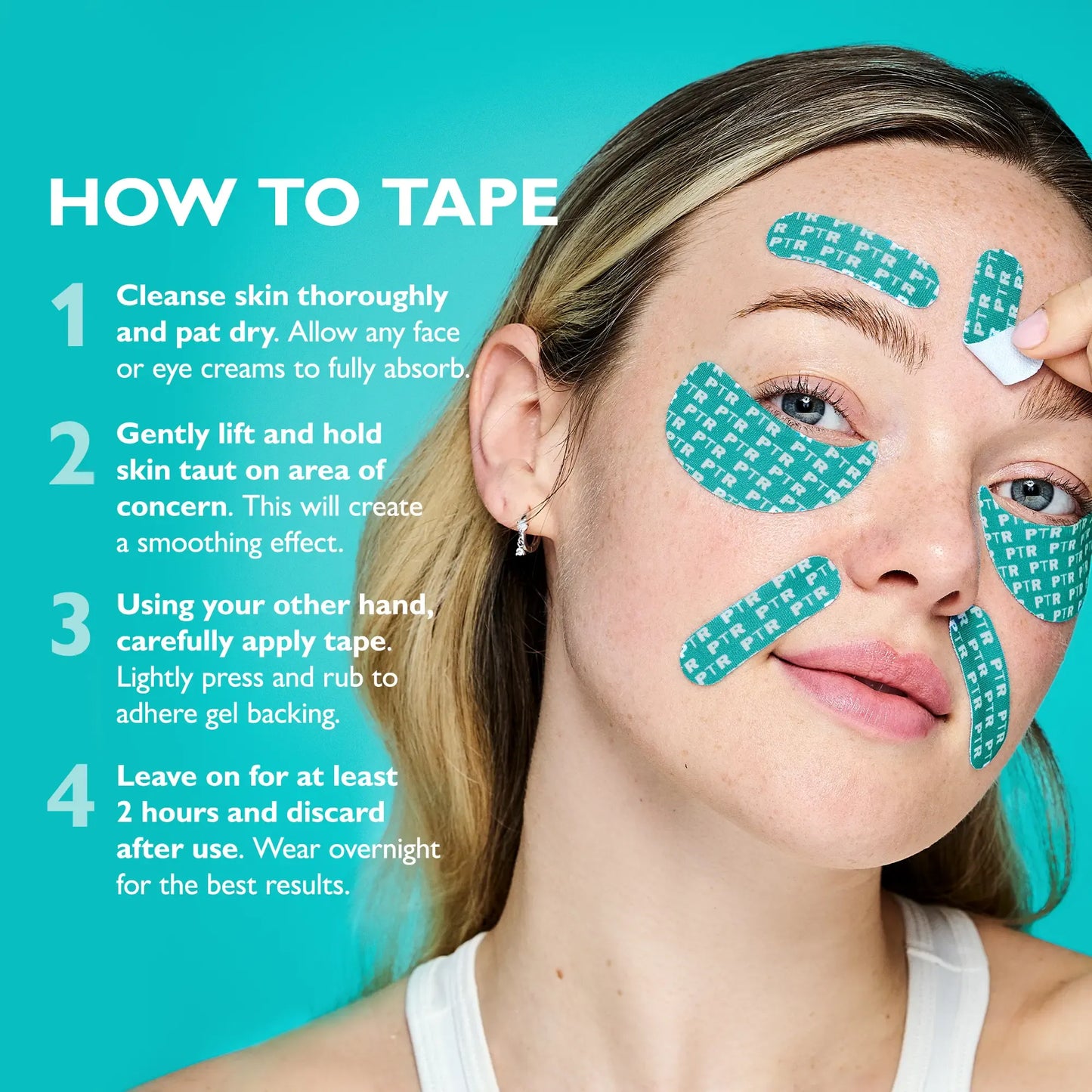 🔥 Peptide-Infused Overnight Face & Eye Smoothing Tape